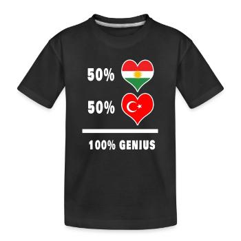 Le Kurdistan et la Turquie Génial / actuels - T-shirt bio Premium Enfant - noir - Devant