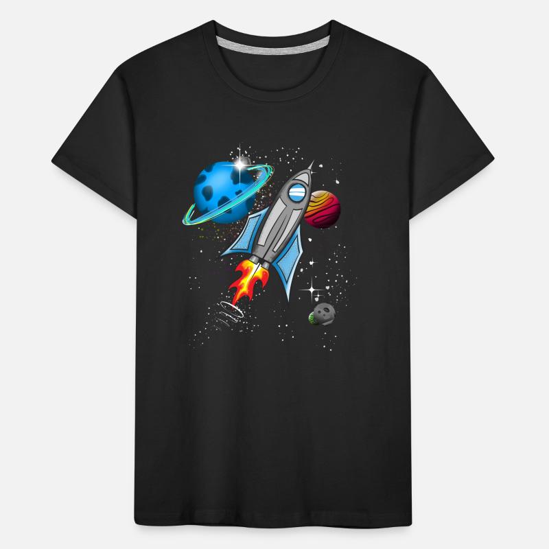 Fusée dans l’espace T-shirt bio Premium Enfant