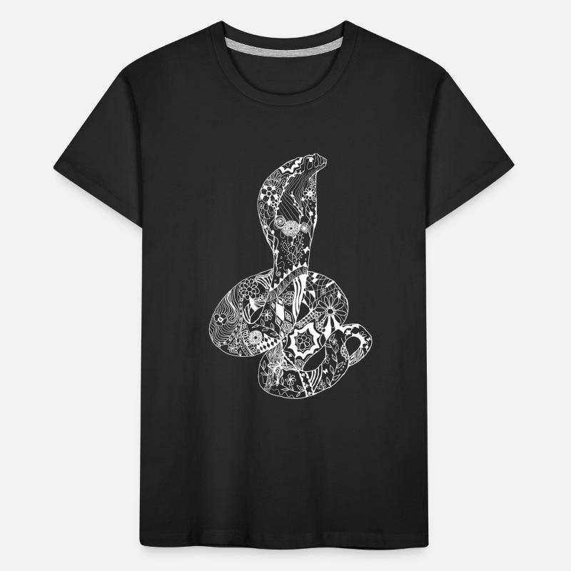 Patchwork Cobra Kids' Premium Organic T-Shirt