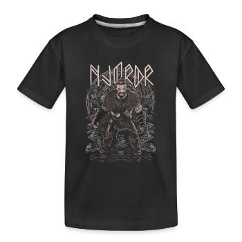 Njörðr - Dieu nordique de la mer et de la richesse - T-shirt bio Premium Enfant - noir - Devant