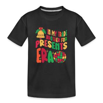 Dans mon frère de commerce pour les cadeaux de l’ère Noël - T-shirt bio Premium Enfant - noir - Devant