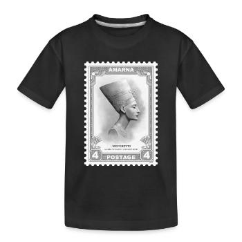 Timbre Néfertiti - T-shirt bio Premium Enfant - noir - Devant