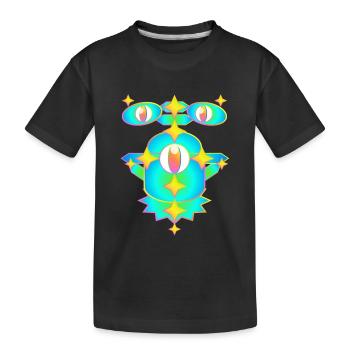 Star Miles Version 2 - Kids' Premium Organic T-Shirt - black - Front