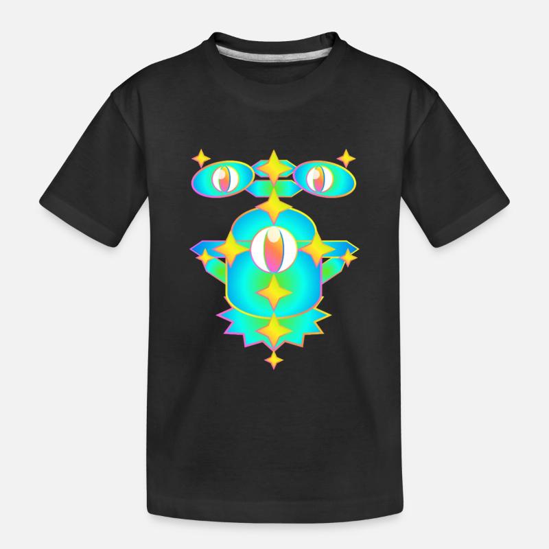 Star Miles Version 2 - Kinder Premium Bio T-Shirt - Schwarz