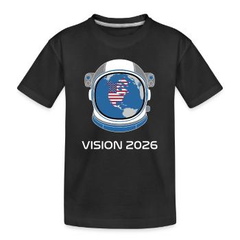 Vision 2026 USA Astronaut - T-shirt bio Premium Enfant - noir - Devant