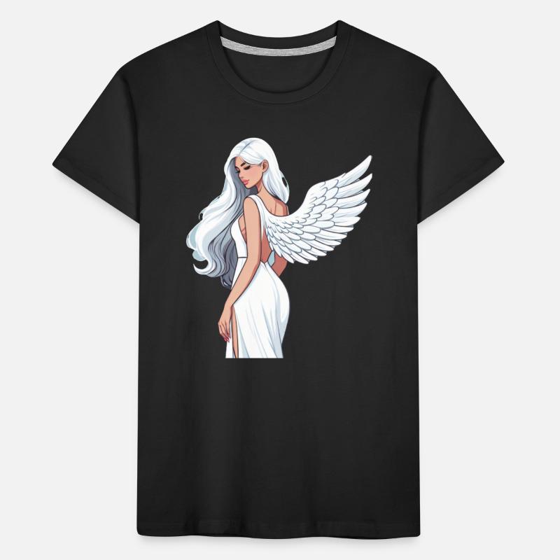 Celestial Winged Heroine Kids' Premium Organic T-Shirt