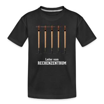 Rechenzentrum Gartenarbeit Landschaftsgärtner - Kinder Premium Bio T-Shirt - Schwarz - Vorne