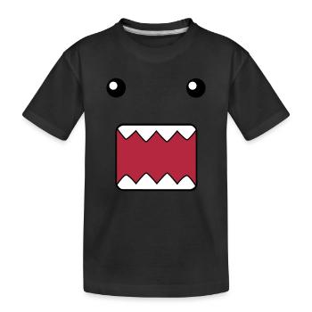 Domo - Kinder Premium Bio T-Shirt - Schwarz - Vorne