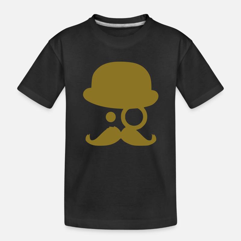 Moustache - by www.CodeShirt24.de - T-shirt bio Premium Enfant - noir