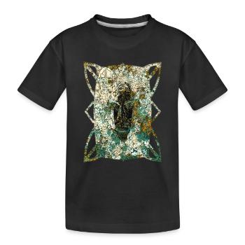 Masques africains (2) - T-shirt bio Premium Enfant - noir - Devant