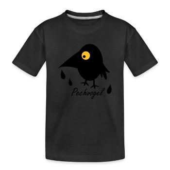 Pechvogel - Kinder Premium Bio T-Shirt - Schwarz - Vorne