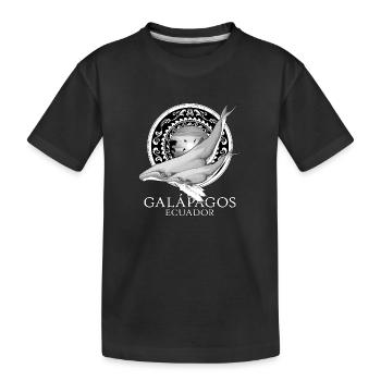 Buckelwale Galápagos Ecuador - Kinder Premium Bio T-Shirt - Schwarz - Vorne