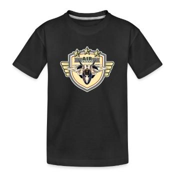 AIR FORCE - T-shirt bio Premium Enfant - noir - Devant
