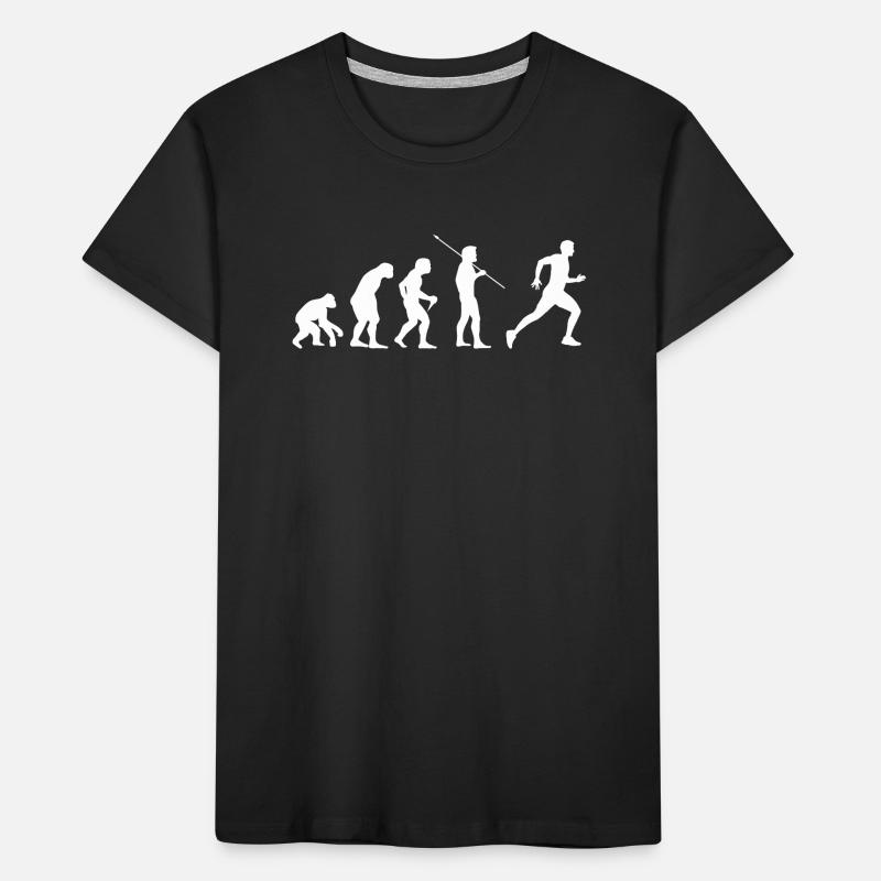 Evolution Running Run Läufer Joggen Kinder Premium Bio T-Shirt