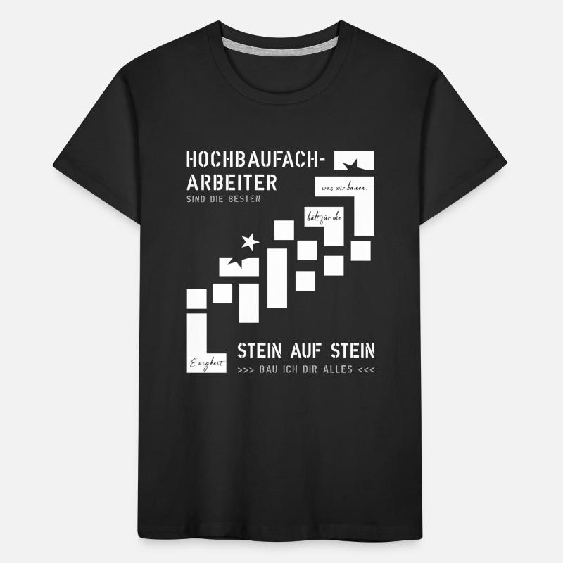 Ouvriers de la construction de bâtiments T-shirt bio Premium Enfant
