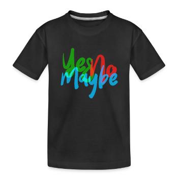 NON PEUT-ÊTRE - T-shirt bio Premium Enfant - noir - Devant
