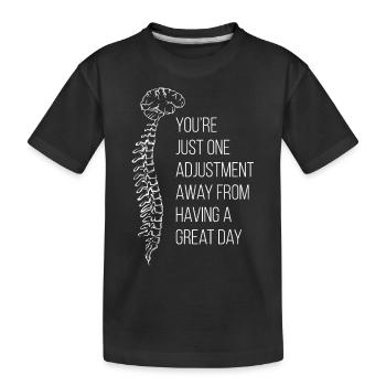 Physiothérapie Physiothérapeute Chiropracteur Chiro - T-shirt bio Premium Enfant - noir - Devant