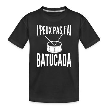 Batucada Schlagzeug | Samba - Kinder Premium Bio T-Shirt - Schwarz - Vorne
