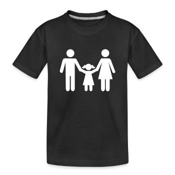 Familie - Kinder Premium Bio T-Shirt - Schwarz - Vorne
