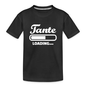 Tante - Kinder Premium Bio T-Shirt - Schwarz - Vorne