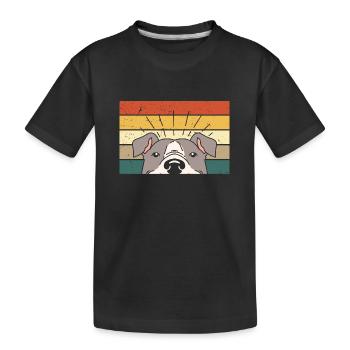 Dog - Funny Dog - Kids' Premium Organic T-Shirt - black - Front
