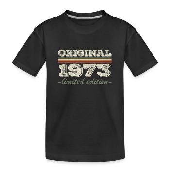 Légende depuis 1973 Né en 1973 Anniversaire 1973 - T-shirt bio Premium Enfant - noir - Devant
