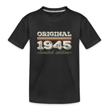 Légende depuis 1945 Né en 1945 Anniversaire 1945 - T-shirt bio Premium Enfant - noir - Devant