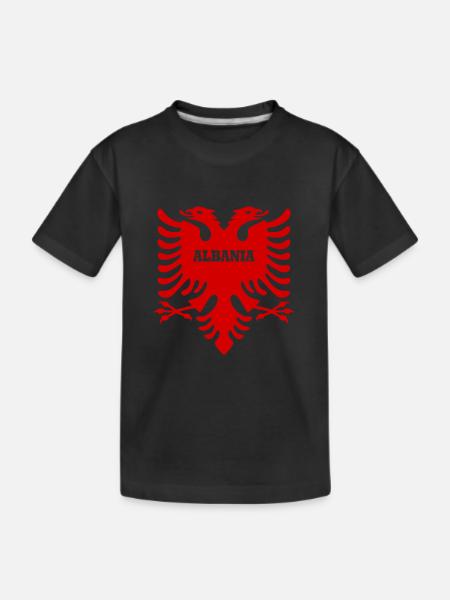 albania Albanian Eagle - Kids' Premium Organic T-Shirt - black