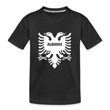 Albanie - T-shirt bio Premium Enfant - noir - Devant