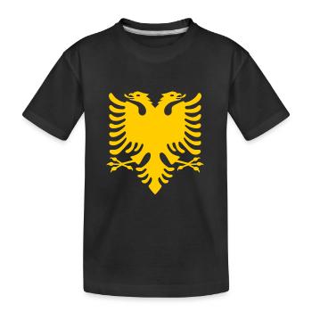 Albanie - T-shirt bio Premium Enfant - noir - Devant