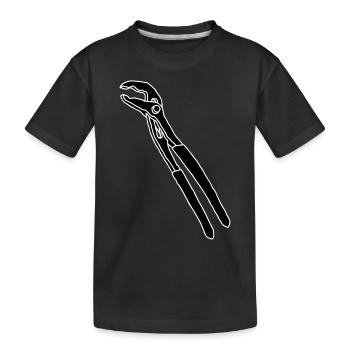 Rohrzange Schwedenzange 2 - Kinder Premium Bio T-Shirt - Schwarz - Vorne