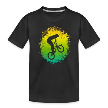 BMX Vélo Freestyle BMX Rider - T-shirt bio Premium Enfant - noir - Devant