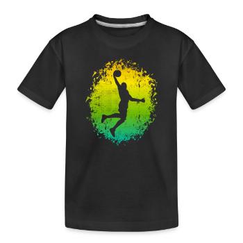 Basketball Player Coach Basketball Player - Kids' Premium Organic T-Shirt - black - Front