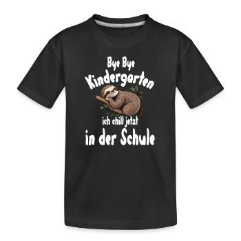 Schulkind , Erste Klasse, Schulanfänger - Kinder Premium Bio T-Shirt - Schwarz - Vorne