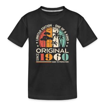 Voiture ancienne année 1960 ' s né anniversaire Vintage - T-shirt bio Premium Enfant - noir - Devant