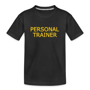 Personal trainer - Kids' Premium Organic T-Shirt - black - Front