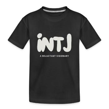 INTJ Une personnalité MBTI visionnaire réticente - T-shirt bio Premium Enfant - noir - Devant