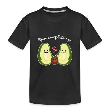 You make us complete! Baby Child Family Love - Kids' Premium Organic T-Shirt - black - Front