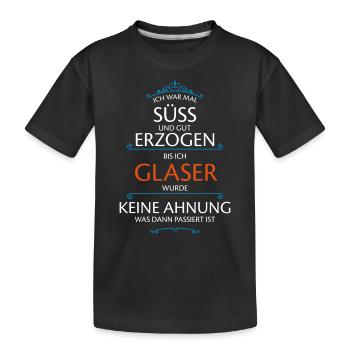 Glaser Beruf - Kinder Premium Bio T-Shirt - Schwarz - Vorne