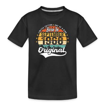 Septembre 1968 Jubilé 1968 Septembre - T-shirt bio Premium Enfant - noir - Devant