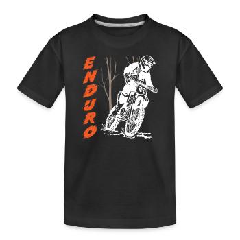 Enduro Motocross - T-shirt bio Premium Enfant - noir - Devant