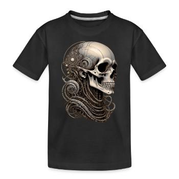 Crâne - T-shirt bio Premium Enfant - noir - Devant