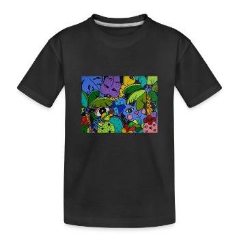 Monsieur Le Chat Mystique - Kids' Premium Organic T-Shirt - black - Front
