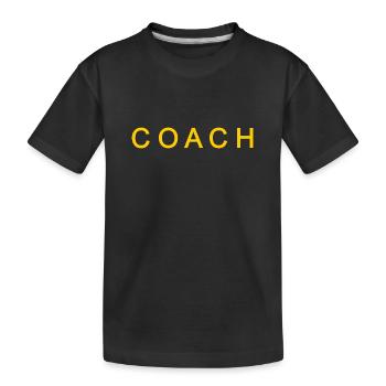 Coach - T-shirt bio Premium Enfant - noir - Devant