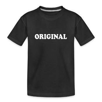 Original - Kinder Premium Bio T-Shirt - Schwarz - Vorne