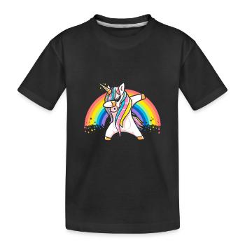Dab Dance Unicorn Dabbing Dancing Music Dancers - T-shirt bio Premium Enfant - noir - Devant