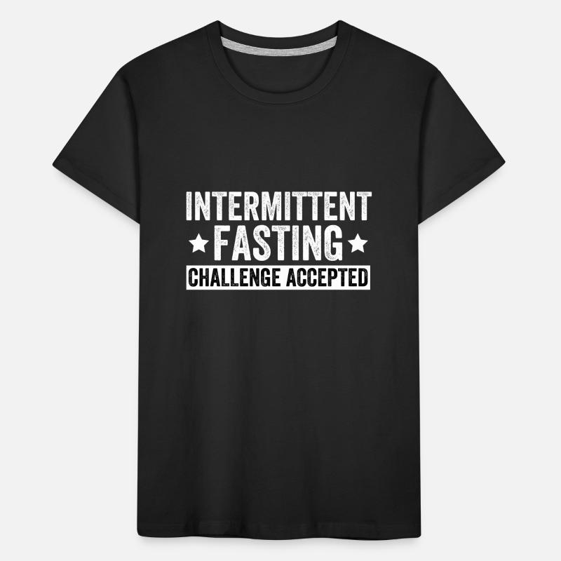 Intermittent Fasting Challenge Accepted Kids' Premium Organic T-Shirt