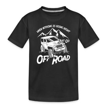 Jeeps de conducteur hors route - T-shirt bio Premium Enfant - noir - Devant