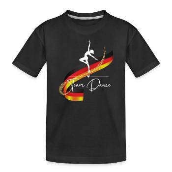 Dance, Team Dance, Dancing Connects, Gift - Kids' Premium Organic T-Shirt - black - Front