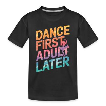 Tanzen Tänzer Tanzen - Kinder Premium Bio T-Shirt - Schwarz - Vorne